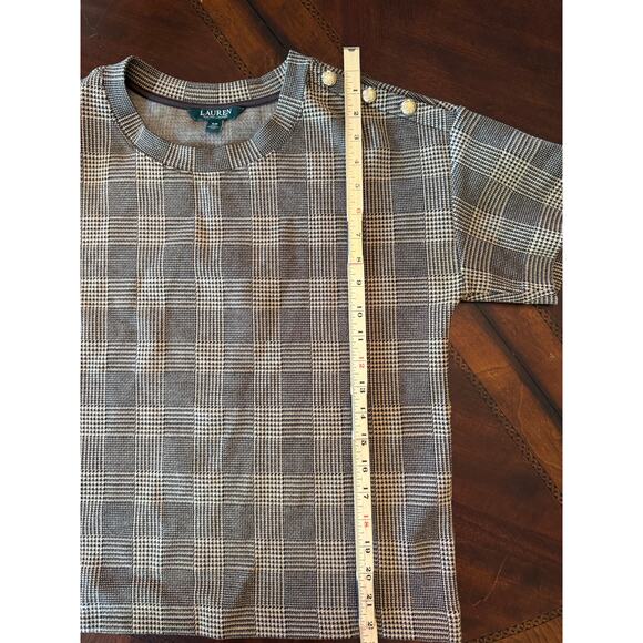 Lauren Ralph Lauren Houndstooth 2 Piece Set Skirt Top Preppy Old Money Small - Picture 10 of 11